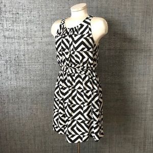 Francesca’s Birdcage black/white sleeveless dress